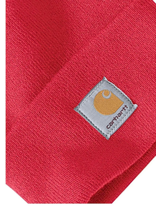Carhartt Watch Hat Beanie Unisex Σκούφος Πλεκτός σε Πορτοκαλί χρώμα