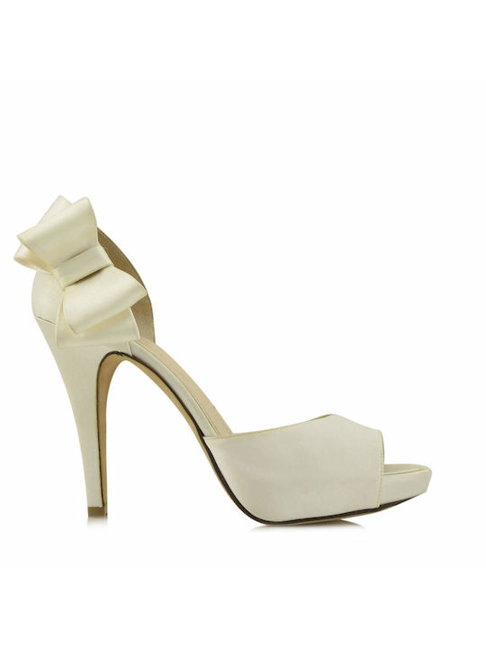 Aris Tsoubos White High Heels