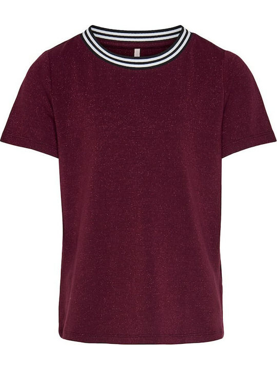 Παιδικό T-shirt Μπορντό