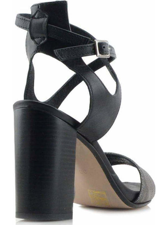 Leather Sandals Black