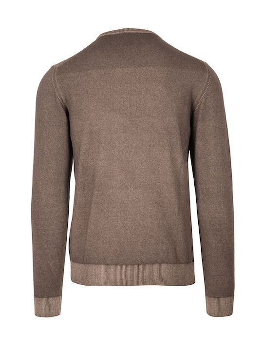 Crossley Men's Long Sleeve Sweater Coffee.