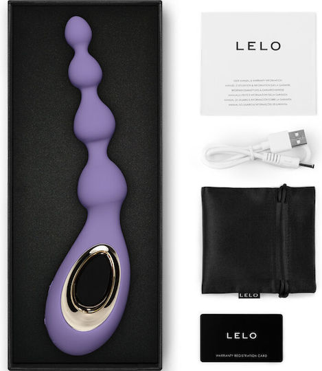 Lelo Soraya Anal Perlen mit Vibration Klein Lila 23.4cm