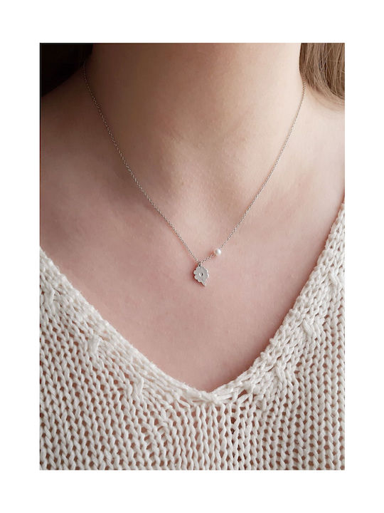 Necklace from White Gold 14K