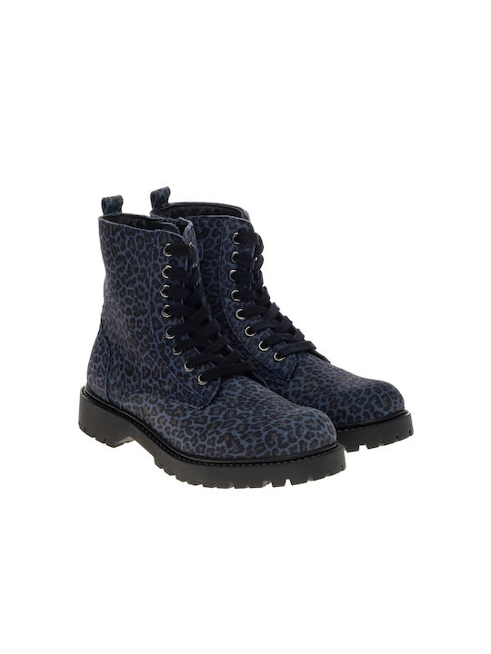 Alegria Kids Military Boots Blue