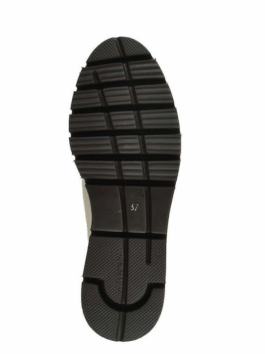 Дамски Slip-On Кожени Сиви