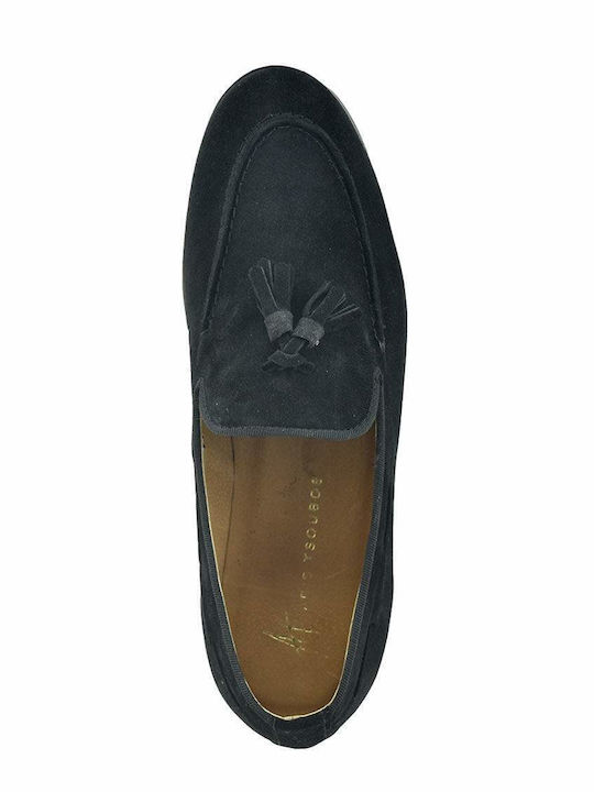 Men's Leather Moccasins Black