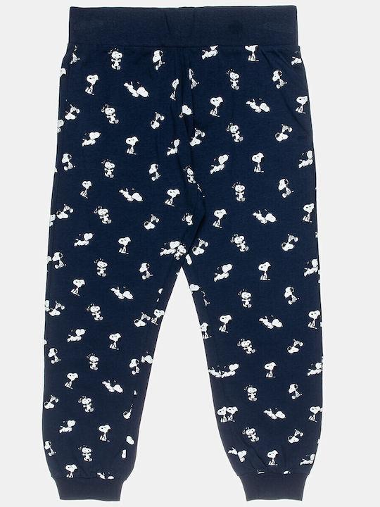 Alouette Kinder Schlafanzug Winterlich Ecru Snoopy