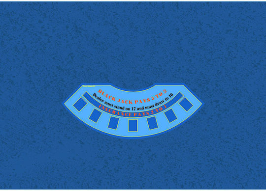 Pokeritems Τσόχα Υφασμάτινη Μπλε 295x155εκ.