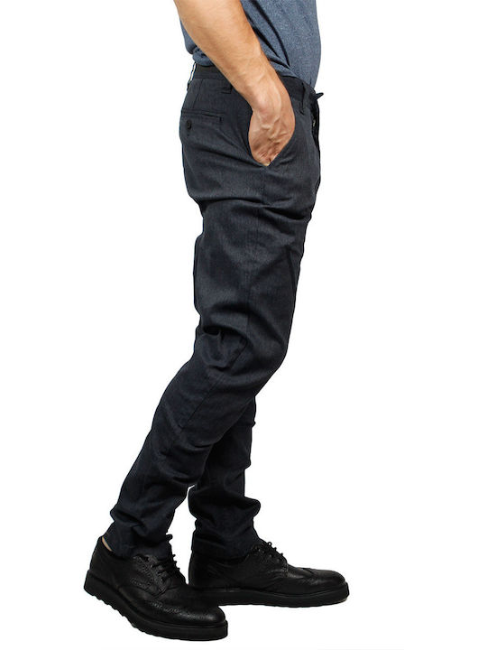 Minimum Herrenhose Chino Elastisch in Slim Passform Blau