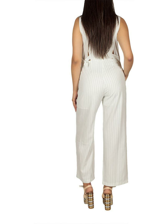 Ryujee Paris Women's Sleeveless One-piece Suit White