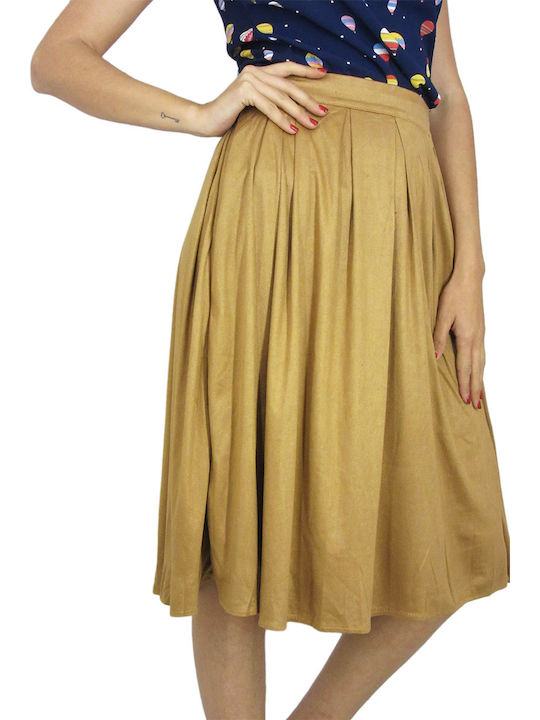 Migle + Me Skirt in Brown color