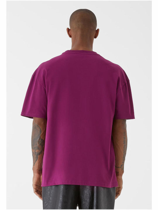 Men's T-shirt aubergine