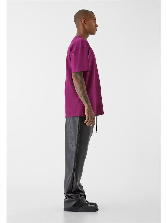 Men's T-shirt aubergine
