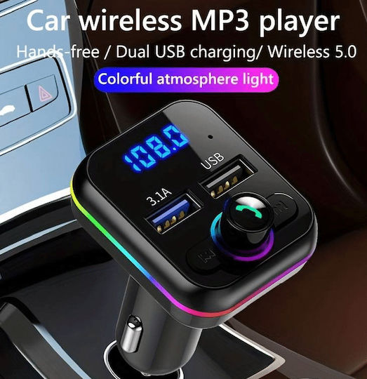 Leewello FM Transmitter Autovehicul cu Bluetooth / USB