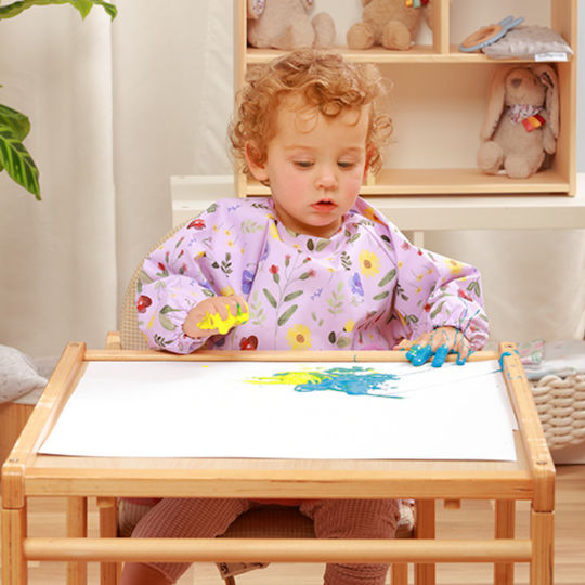 Babyono Garden Waterproof Fabric Coverall with Hoop & Loop Fastener Pocket & Sleeves Garden for 6 m+
