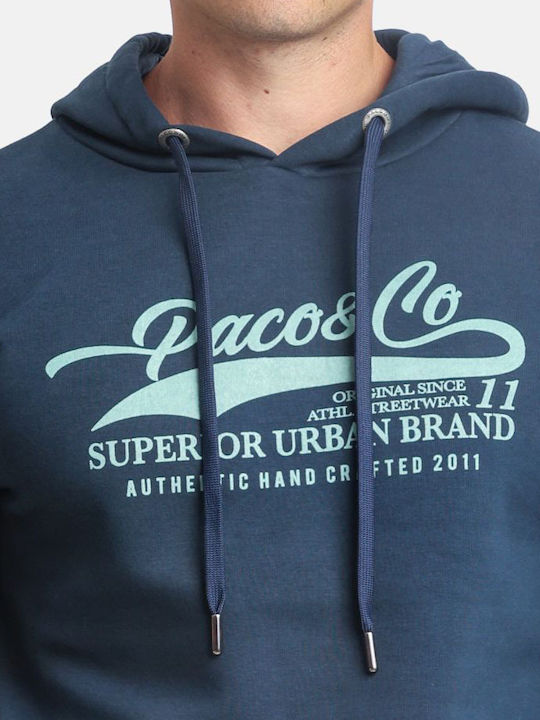 Sweatshirt with Hood Dark Blue