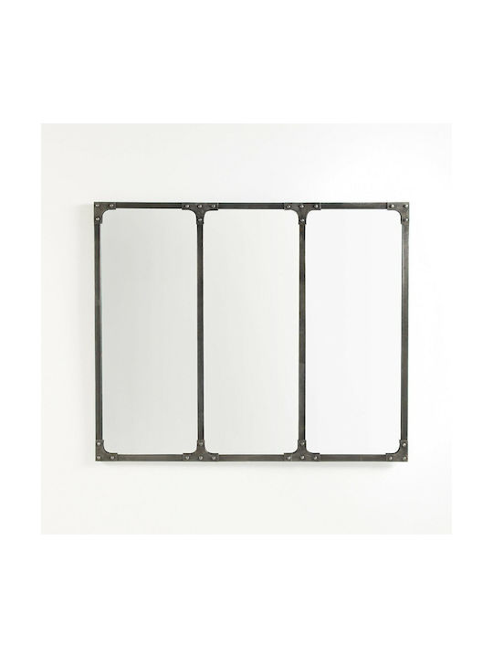 La Redoute Interieurs Wandspiegel mit Gray Metallisch Rahmen 108x128cm 1Stück