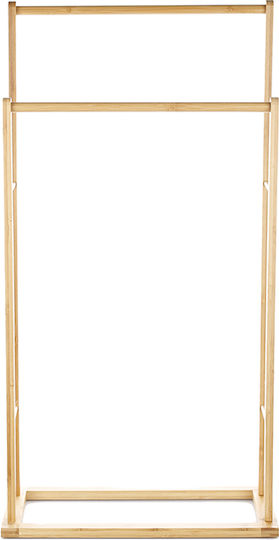General Trade Καλόγερος Μπάνιου Διπλός με Βίδες ​41x80cm Ασημί