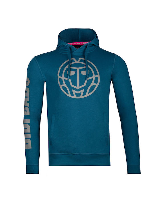 Bidi Badu Herren Sweatshirt mit Kapuze und Taschen Petrol Blau