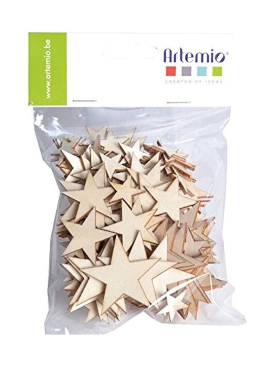 Artemio Wood Christmas Decorative Hanging Star 129pcs