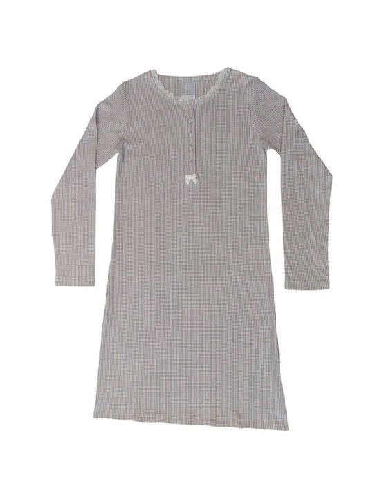 Noidinotte Women's Winter Nightgown Grey