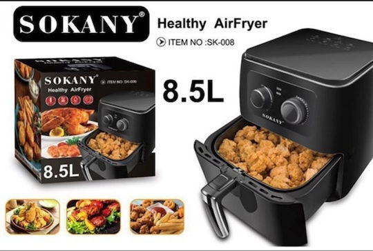 Sokany Air Fryer 8.5lt Μαύρο SK-008