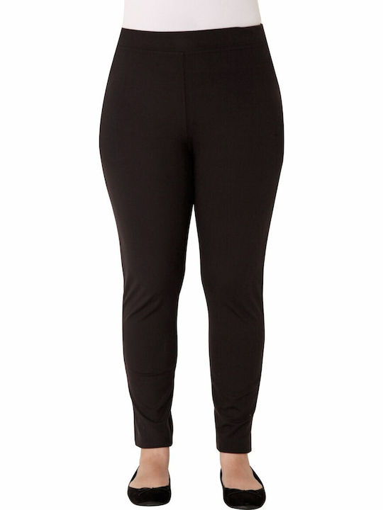 Frauen Leggings Hochgeschnitten Schwarz
