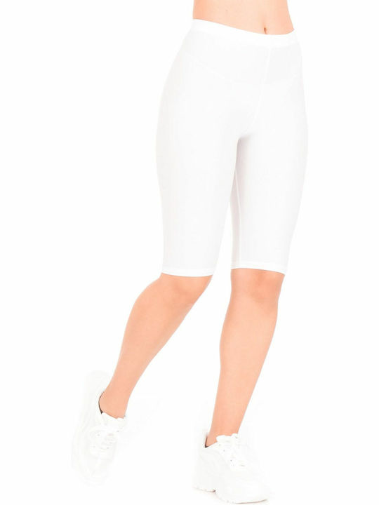 Silia D Women's Legging Shorts White