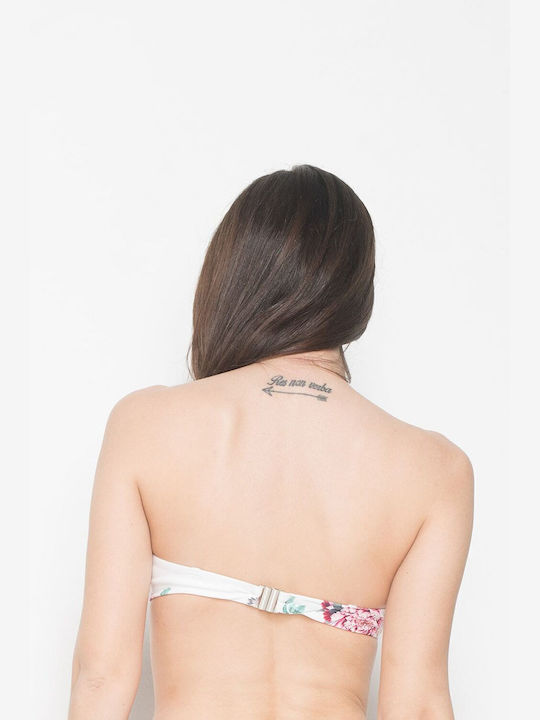 Fără bretele Top bikini Floral