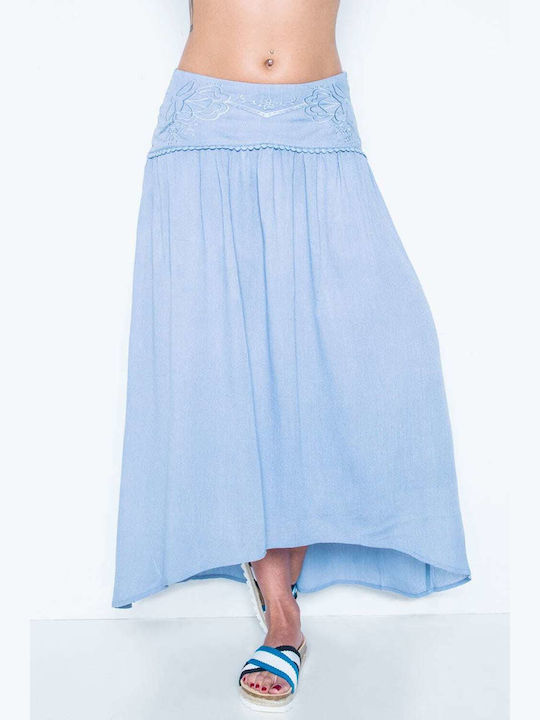 Minkpink High Waist Skirt in Blue color