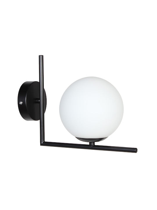 Globobox Lamp Wall Black 19x19x15cm Globobox Lamp Wall Black 19x19x15cm