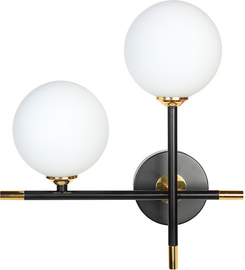 Globobox Lamp Wall with Socket G9 Black 30x30x16cm