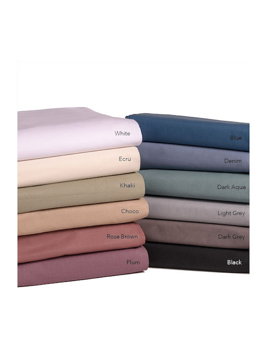 Melinen Sheet Super-Double with Elastic 160x200+32cm. Urban Line White