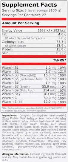 Pure Nutrition Lean Mass Βιολογική Πρωτεΐνη Ορού Γάλακτος με Γεύση Double Chocolate 2.27kg