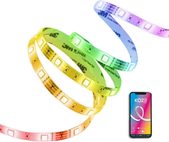 Xanlite Banda LED USB 5V RGB Lumină 3m Cu Sursă De Alimentare