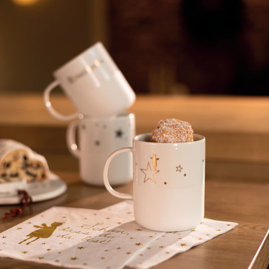 Raeder Christmas Mug Porcelain White L10xW8xD8cm.