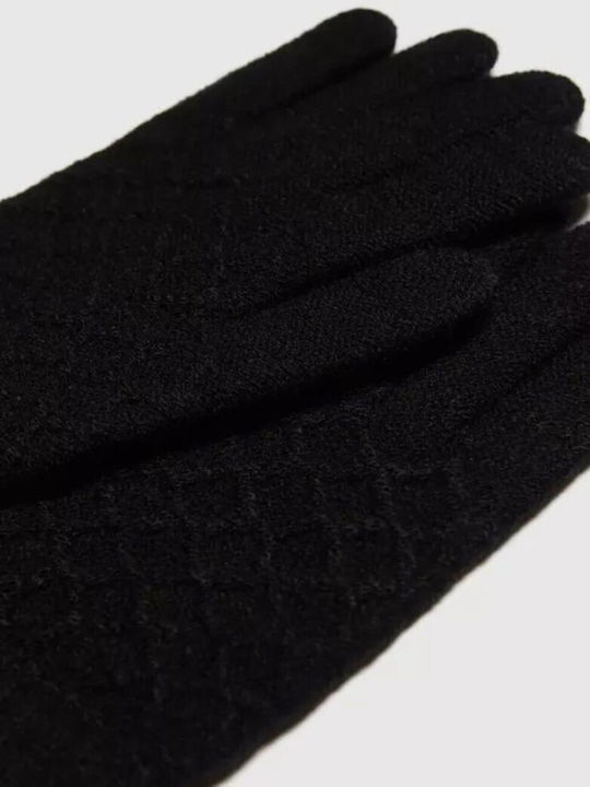 Make your image Women's Knitted Gloves Black