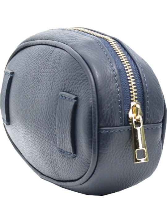 Leather Waist Bag Blue