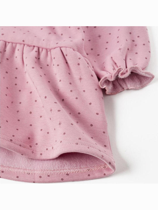 Kinderkleid Mädchenkleider Langärmelig Pink