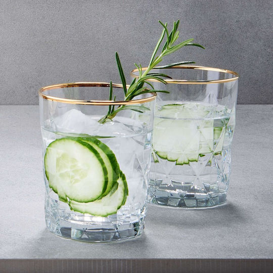 Butlers Pahar Din Sticlă În Culoare Aur 345ml