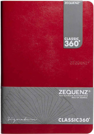 Zequenz Notizbuch 100 Blätter A5 Geregelt Rot