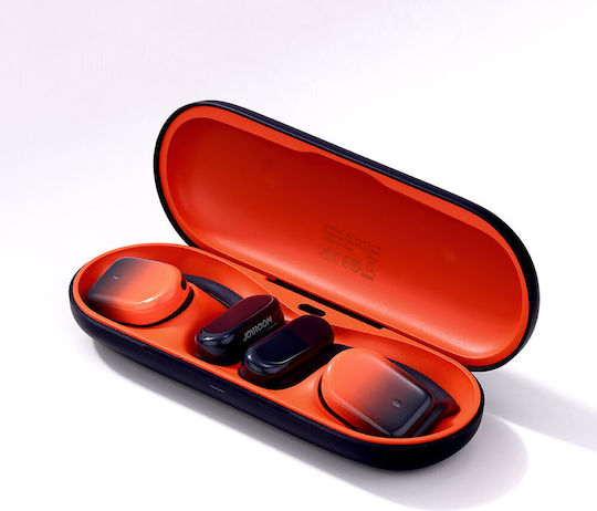 Joyroom Openfree JR-OE2 Open Ear Bluetooth Handsfree Ακουστικά με Θήκη Φόρτισης Πορτοκαλί