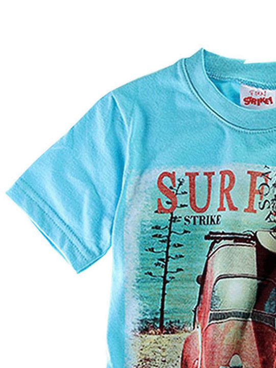 Kinder-Set mit Shorts Sommer 2Stück Hellblau