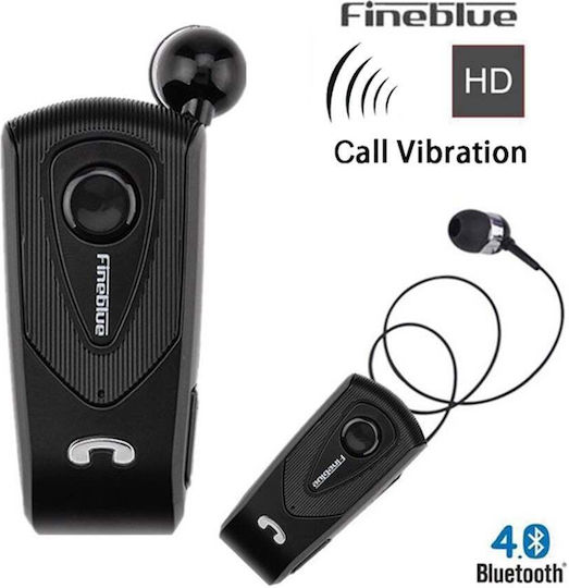 Fineblue F900 In-ear Bluetooth Handsfree Ακουστικό Πέτου Μαύρο