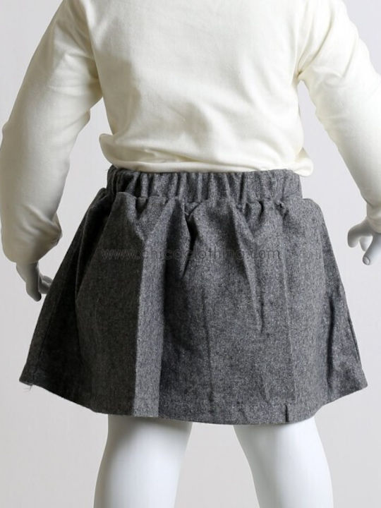 Chica Kids Set with Skirt Winter 2pcs White