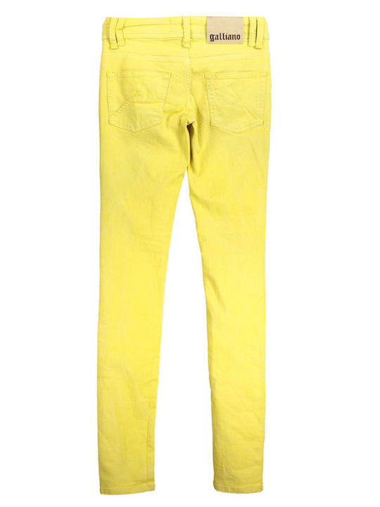 John Galliano Women's Jeans Yellow.