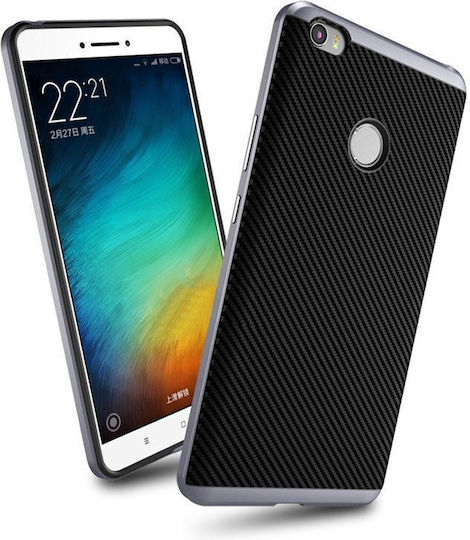 iPaky Hybrid Carbon Back Cover Silicone Gray (Xiaomi Mi Max - Xiaomi)