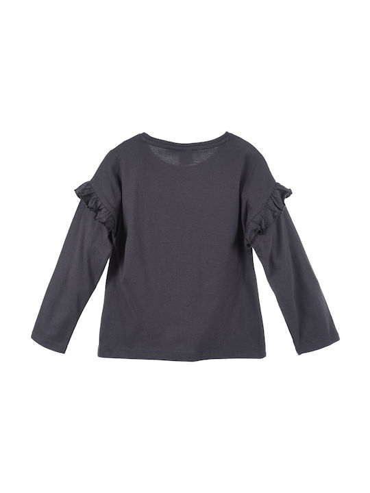 Superheroes Kids Blouse Long Sleeve grey