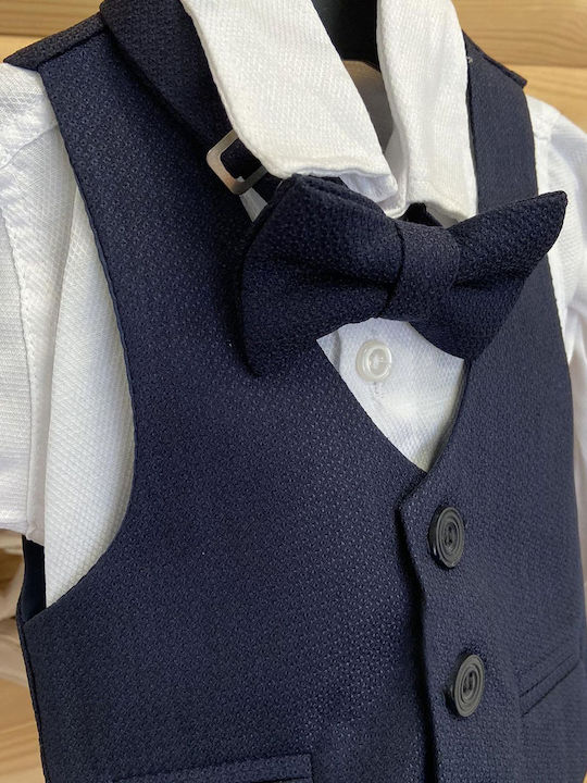 Extan Bebe Costum De Botez Albastru