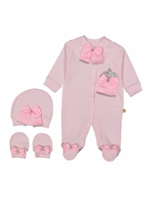 Annora Baby Baby Bodysuit Set Pink